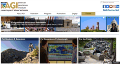 Desktop Screenshot of americangeosciences.org